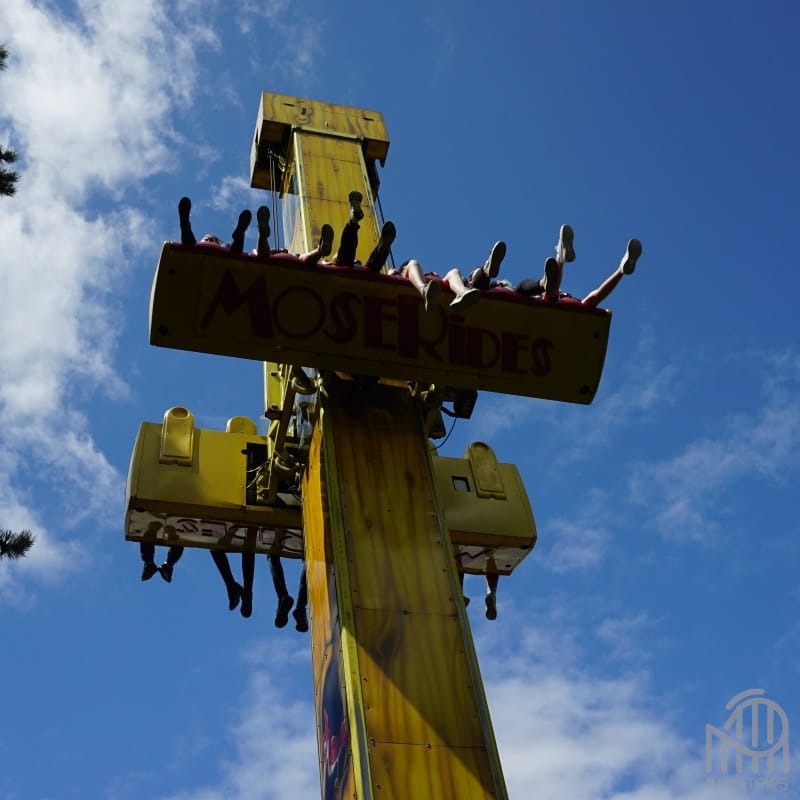 Tour de chute MoseRides au Parc du Bocasse