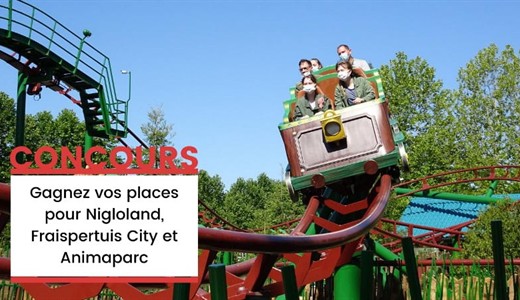 Concours des 1000 abonnés YouTube - Gagnez des places de parcs d'attractions